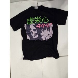 999 Anime Graphic‎ Tee Black Medium Men's / Unisex Streetwear Graphic Shirt